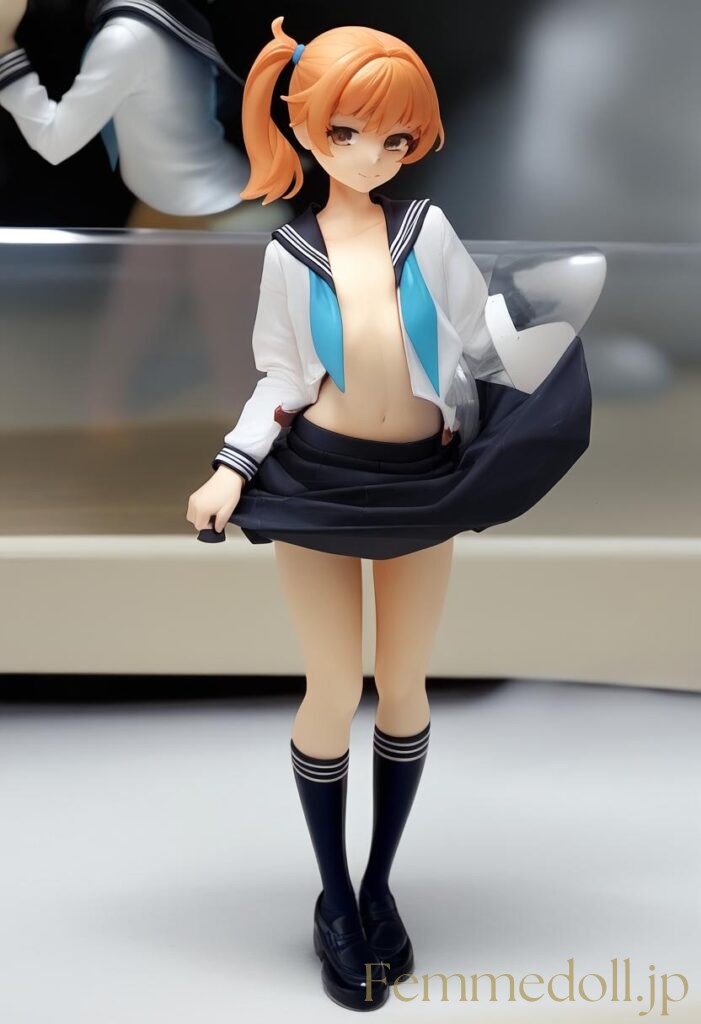 【エロ画像】セーラー服美少女のエロフィギュアAIイラスト 21枚目