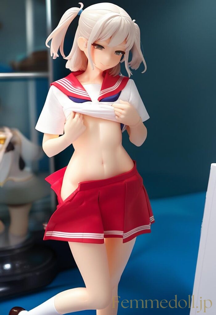 【エロ画像】セーラー服美少女のエロフィギュアAIイラスト 17枚目