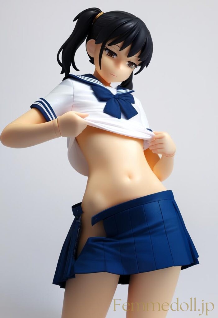 【エロ画像】セーラー服美少女のエロフィギュアAIイラスト 20枚目