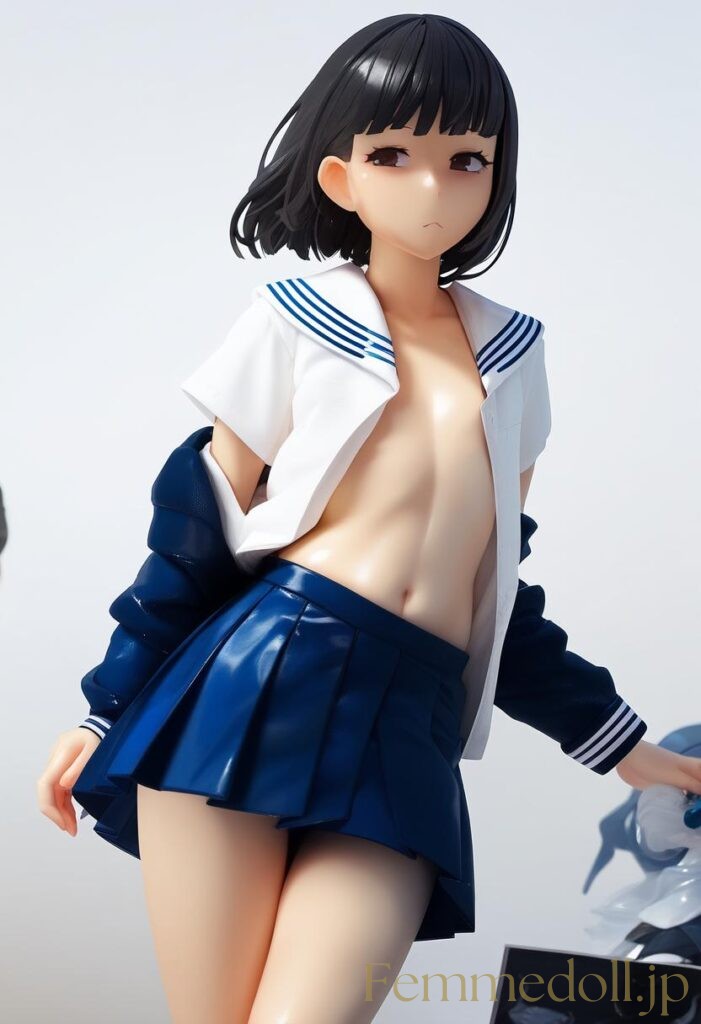 【エロ画像】セーラー服美少女のエロフィギュアAIイラスト 11枚目