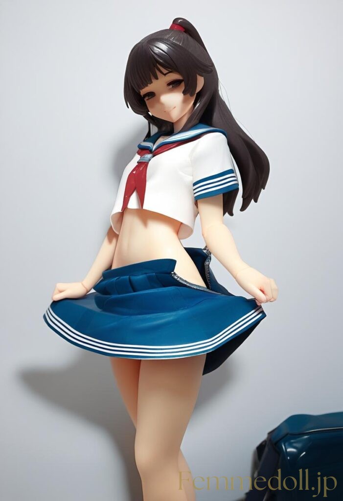 【エロ画像】セーラー服美少女のエロフィギュアAIイラスト 15枚目