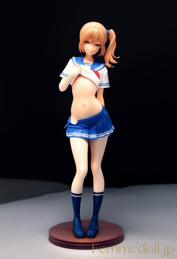【エロ画像】セーラー服美少女のエロフィギュアAIイラスト 18枚目