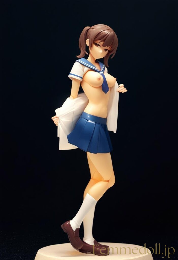 【エロ画像】セーラー服美少女のエロフィギュアAIイラスト 19枚目