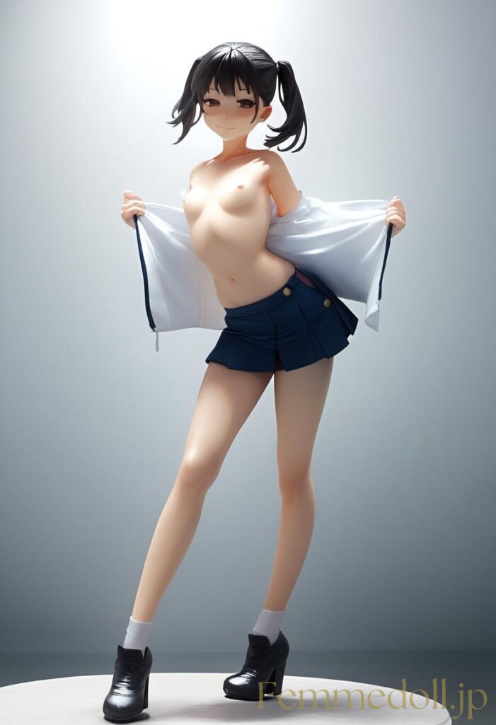 【エロ画像】セーラー服美少女のエロフィギュアAIイラスト 10枚目
