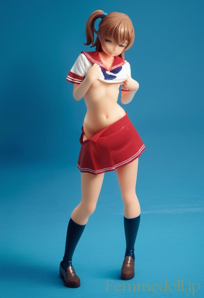【エロ画像】セーラー服美少女のエロフィギュアAIイラスト 26枚目