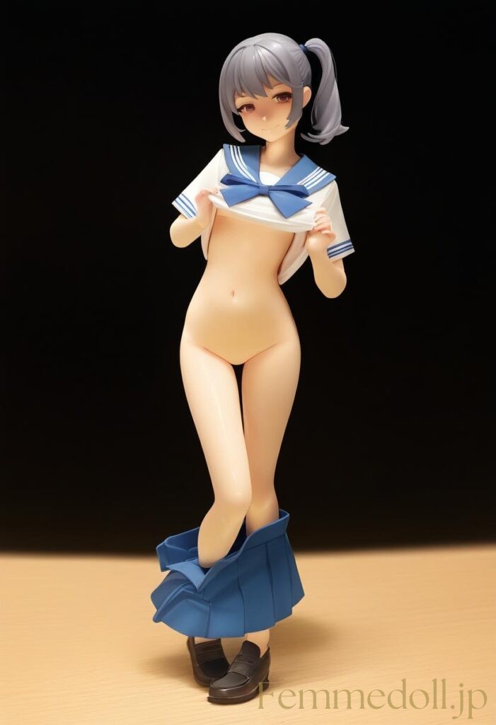 【エロ画像】セーラー服美少女のエロフィギュアAIイラスト 1枚目