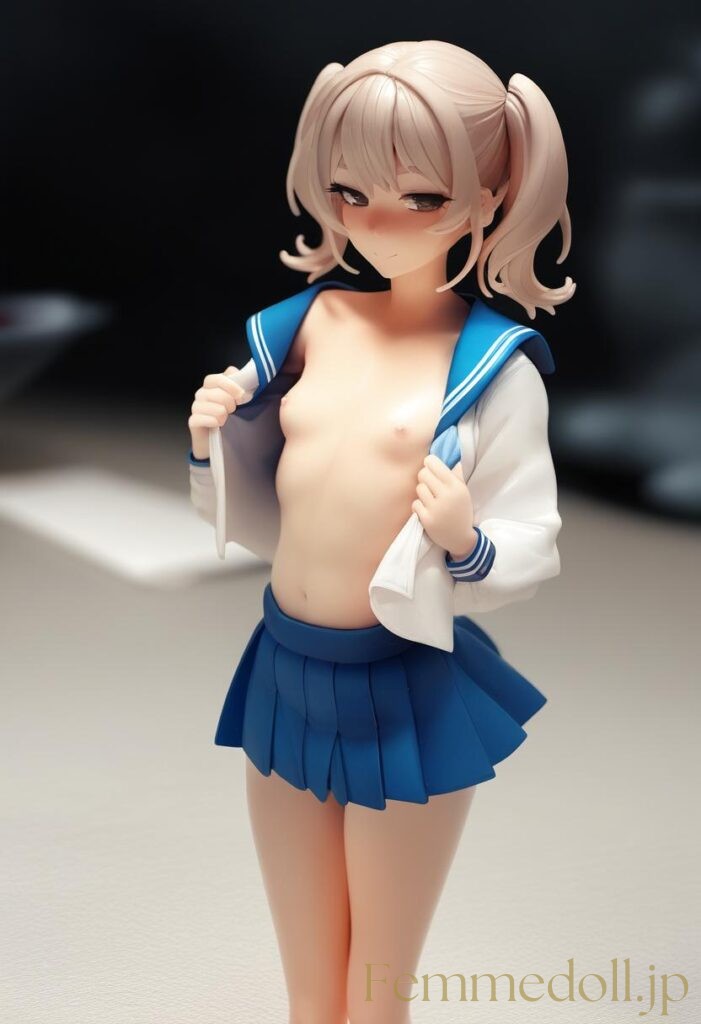 【エロ画像】セーラー服美少女のエロフィギュアAIイラスト 23枚目