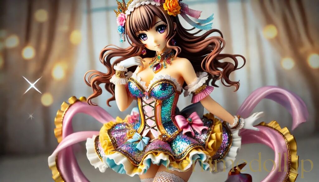 アイドル姿の美少女フィギュア風AIイラスト 13枚目