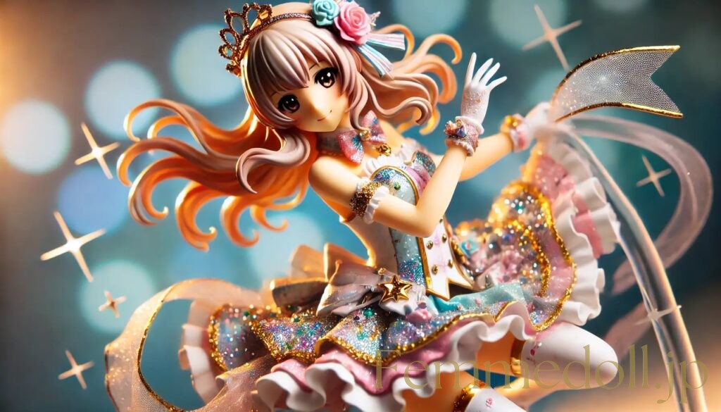 アイドル姿の美少女フィギュア風AIイラスト 18枚目