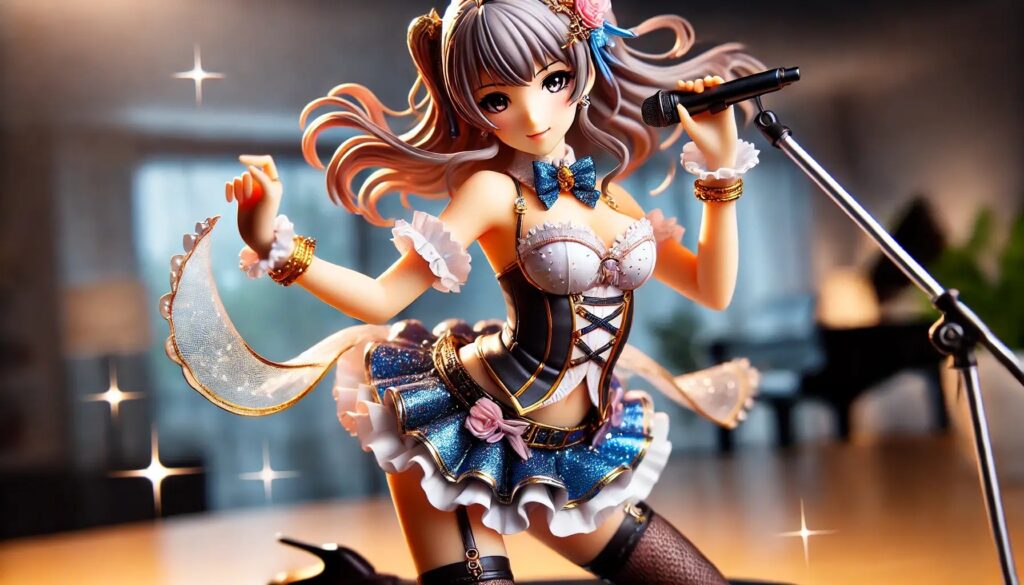 アイドル姿の美少女フィギュア風AIイラスト 26枚目