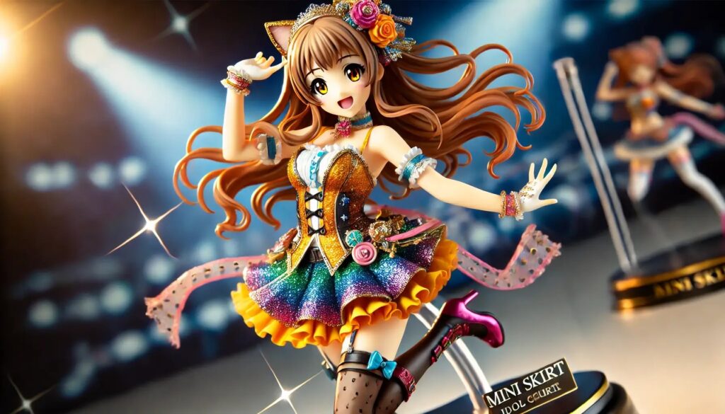 アイドル姿の美少女フィギュア風AIイラスト 16枚目