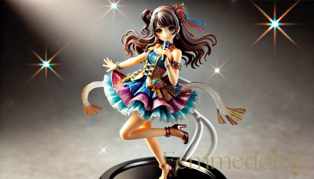 アイドル姿の美少女フィギュア風AIイラスト 22枚目