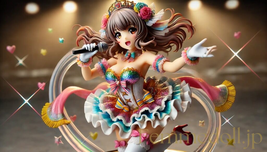 アイドル姿の美少女フィギュア風AIイラスト 27枚目