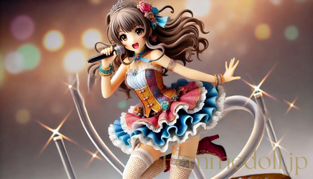 アイドル姿の美少女フィギュア風AIイラスト 29枚目