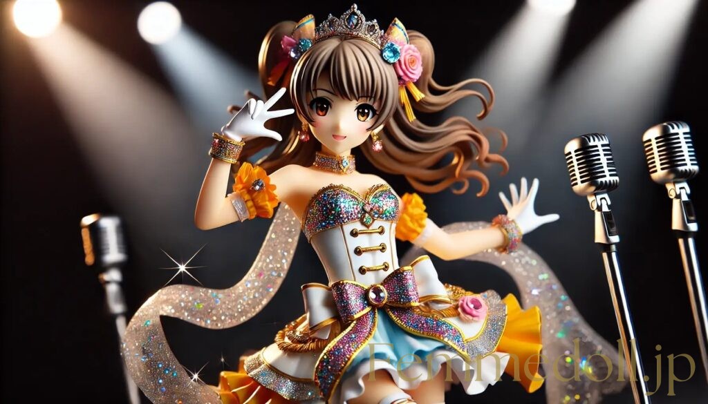 アイドル姿の美少女フィギュア風AIイラスト 23枚目