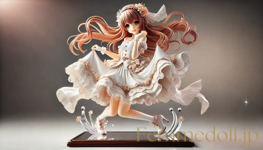 ウエディングドレス美少女フィギュア風のAIイラスト 13枚目