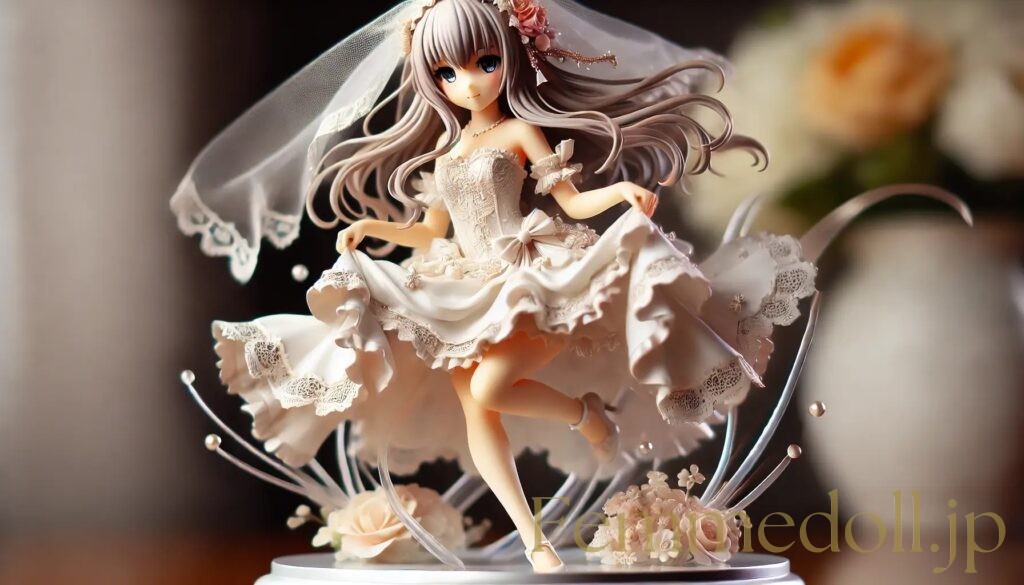 ウエディングドレス美少女フィギュア風のAIイラスト 23枚目