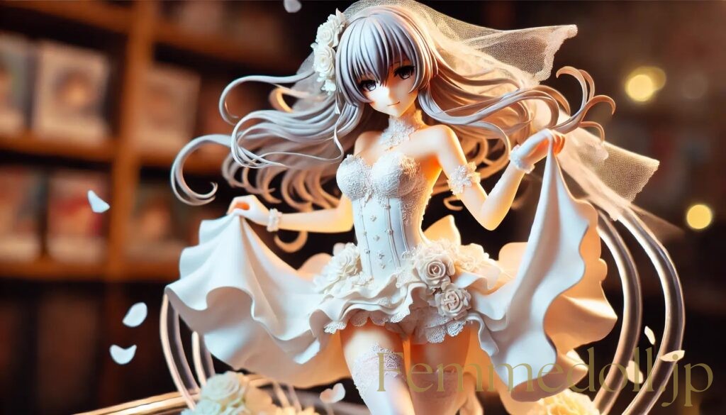 ウエディングドレス美少女フィギュア風のAIイラスト 25枚目