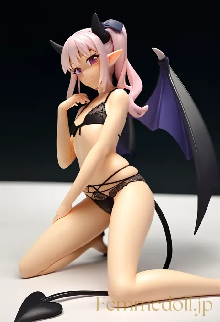 【エロ画像】　つるぺたサキュバスの美少女エロフィギュア風AIイラスト 22枚目
