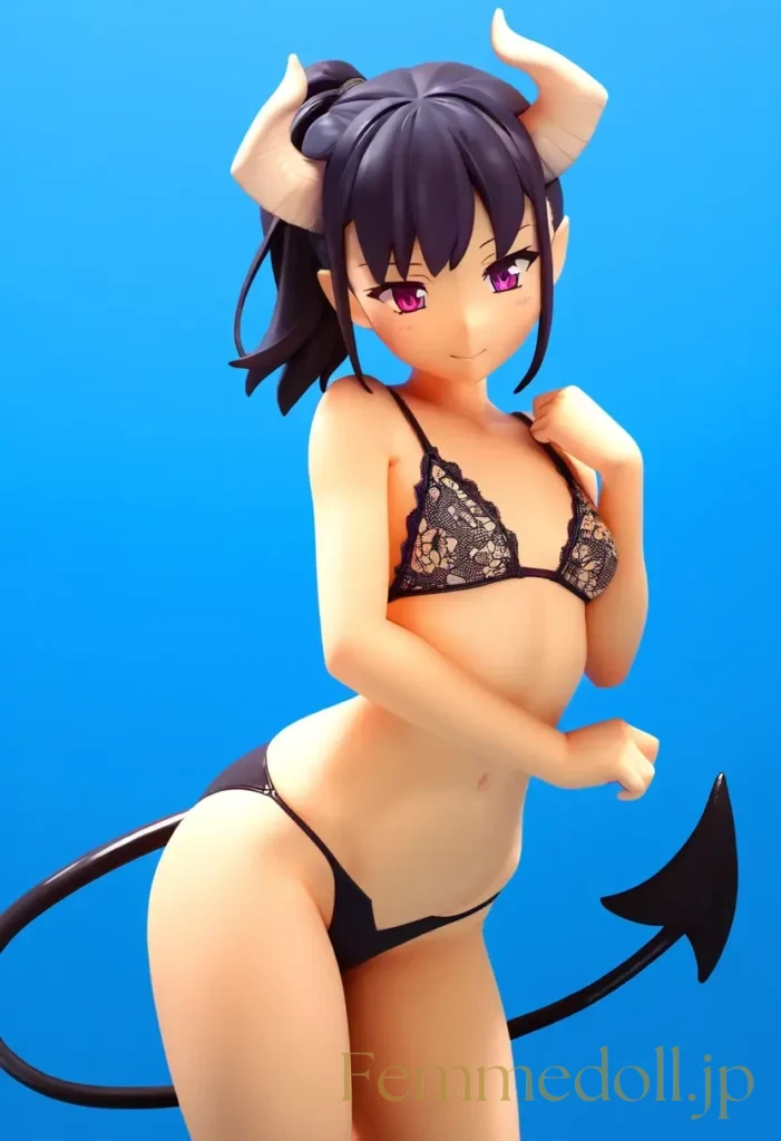 【エロ画像】　つるぺたサキュバスの美少女エロフィギュア風AIイラスト 10枚目