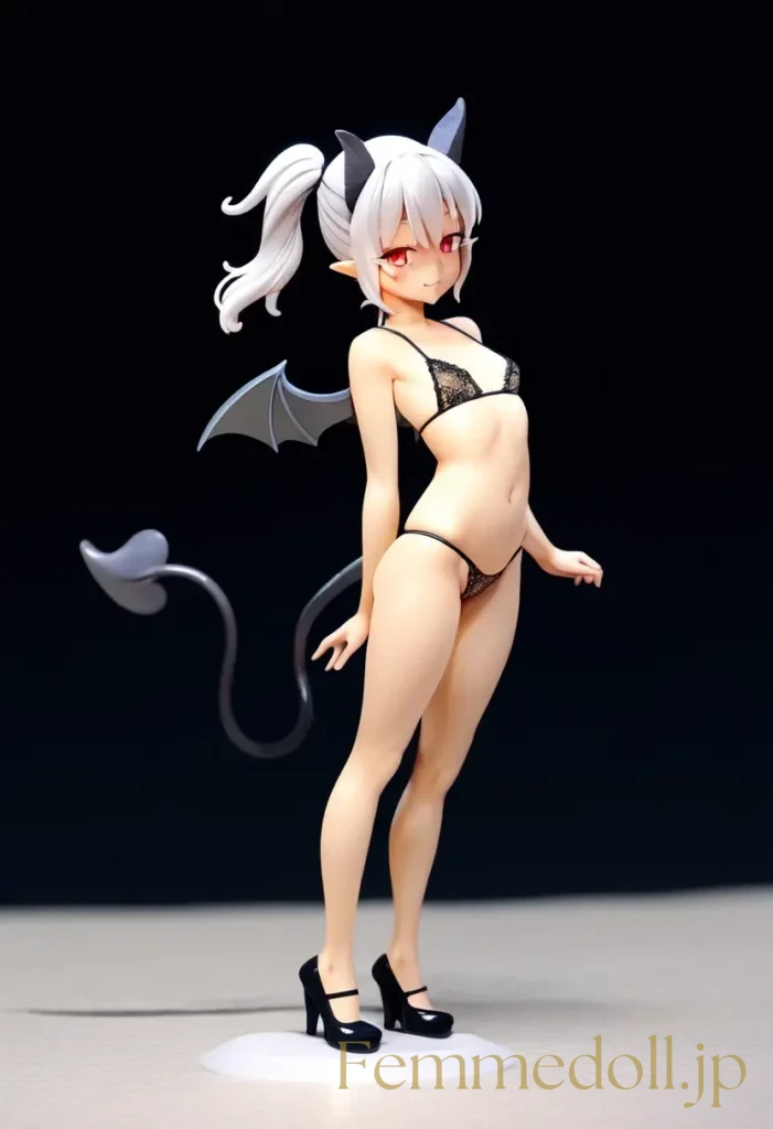 【エロ画像】　つるぺたサキュバスの美少女エロフィギュア風AIイラスト 14枚目