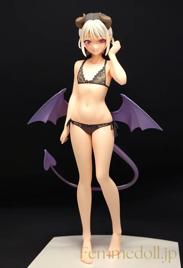【エロ画像】　つるぺたサキュバスの美少女エロフィギュア風AIイラスト 9枚目