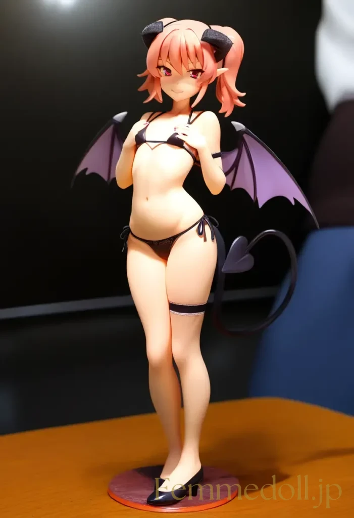 【エロ画像】　つるぺたサキュバスの美少女エロフィギュア風AIイラスト 4枚目
