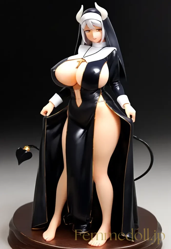 【エロ画像】　ドスケベサキュバスシスターのエロフィギュア風AIイラスト 30枚目