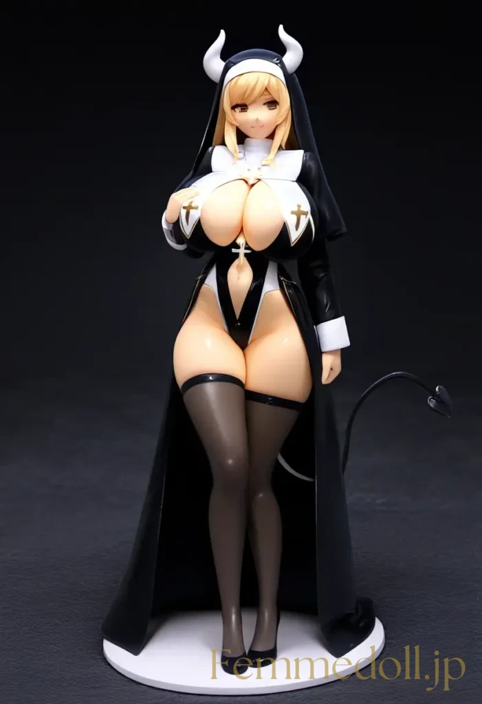 【エロ画像】　ドスケベサキュバスシスターのエロフィギュア風AIイラスト 18枚目