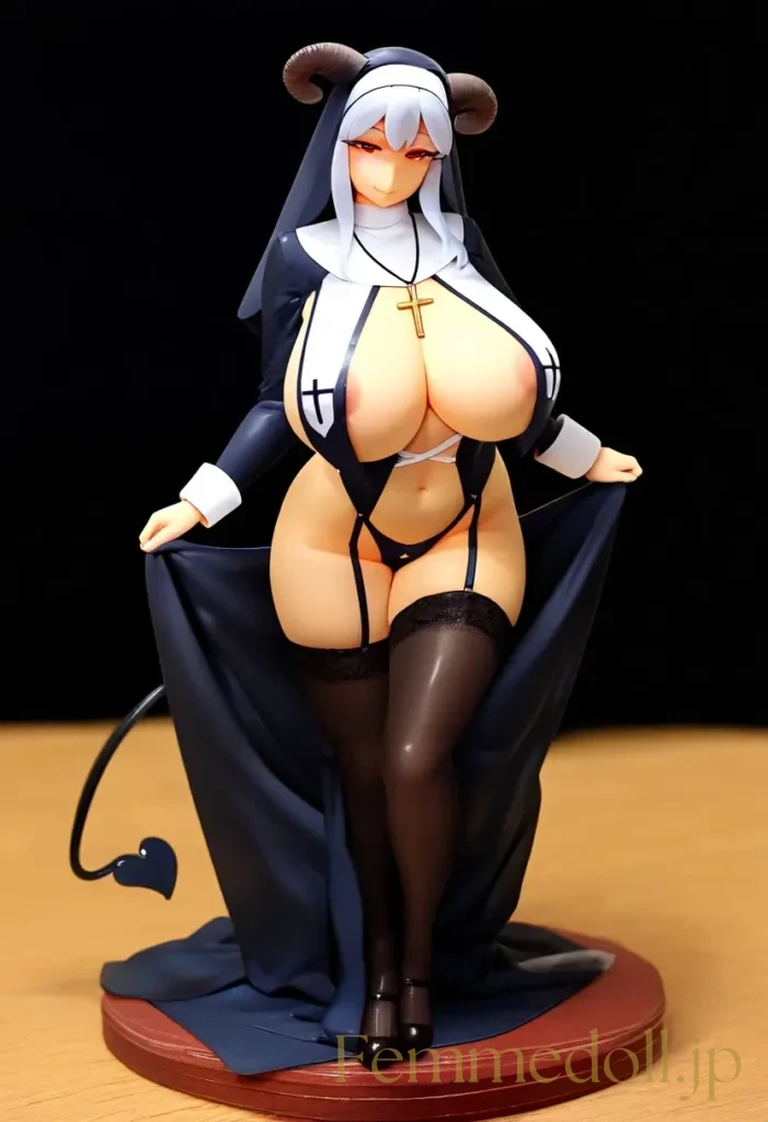【エロ画像】　ドスケベサキュバスシスターのエロフィギュア風AIイラスト 25枚目