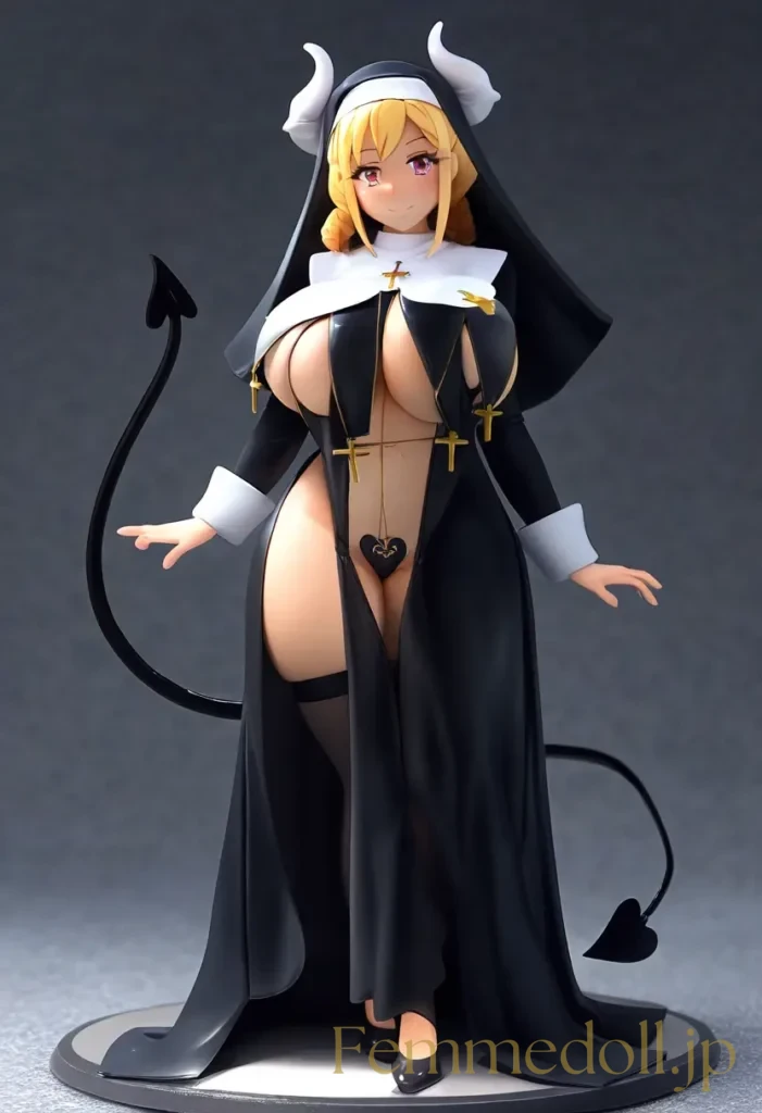 【エロ画像】　ドスケベサキュバスシスターのエロフィギュア風AIイラスト 24枚目