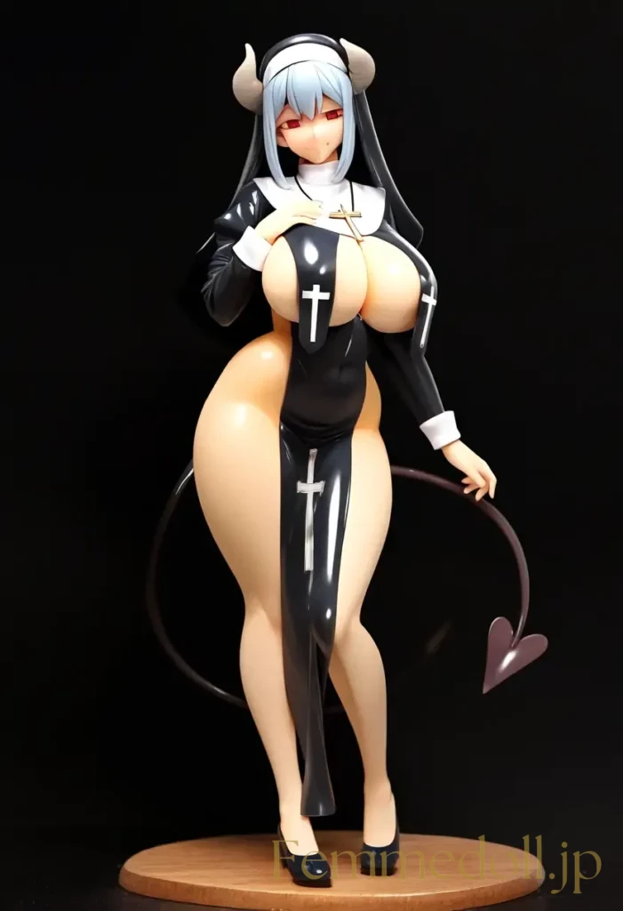 【エロ画像】　ドスケベサキュバスシスターのエロフィギュア風AIイラスト 10枚目