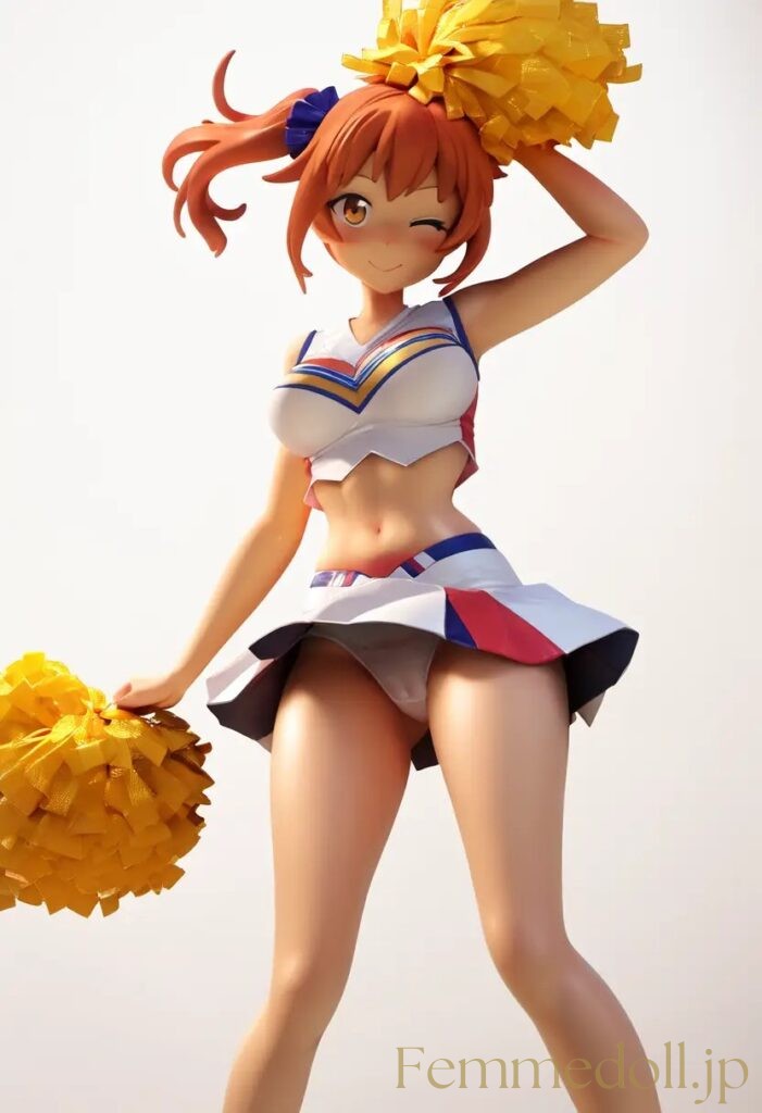 【エロ画像】　チアガールのエロフィギュア風AIイラスト 15枚目