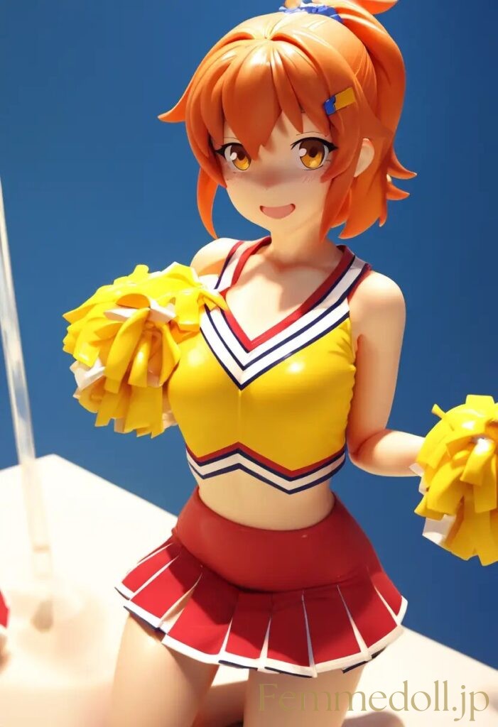 【エロ画像】　チアガールのエロフィギュア風AIイラスト 8枚目