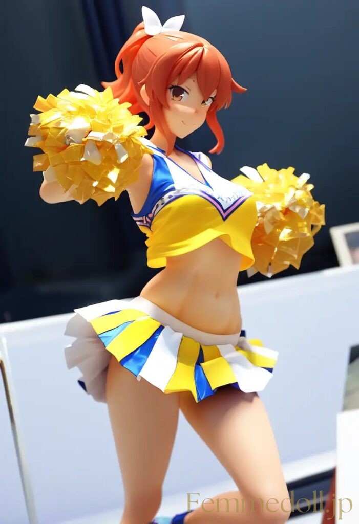 【エロ画像】　チアガールのエロフィギュア風AIイラスト 29枚目