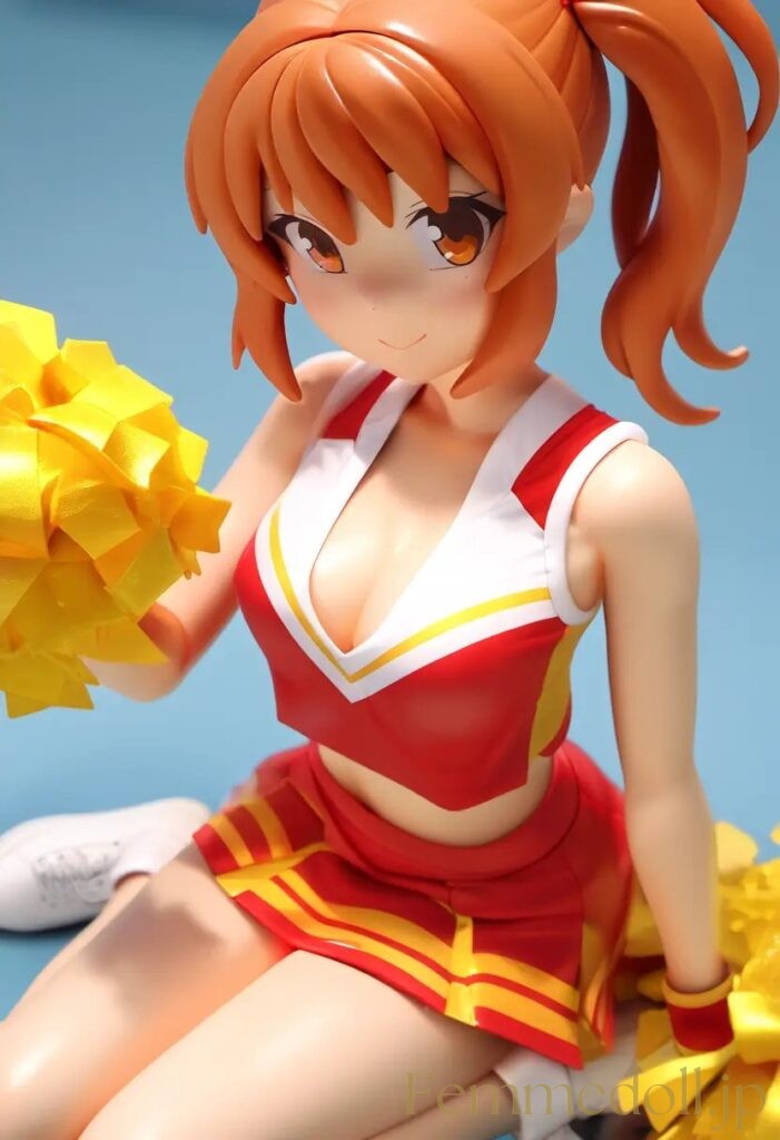 【エロ画像】　チアガールのエロフィギュア風AIイラスト 1枚目