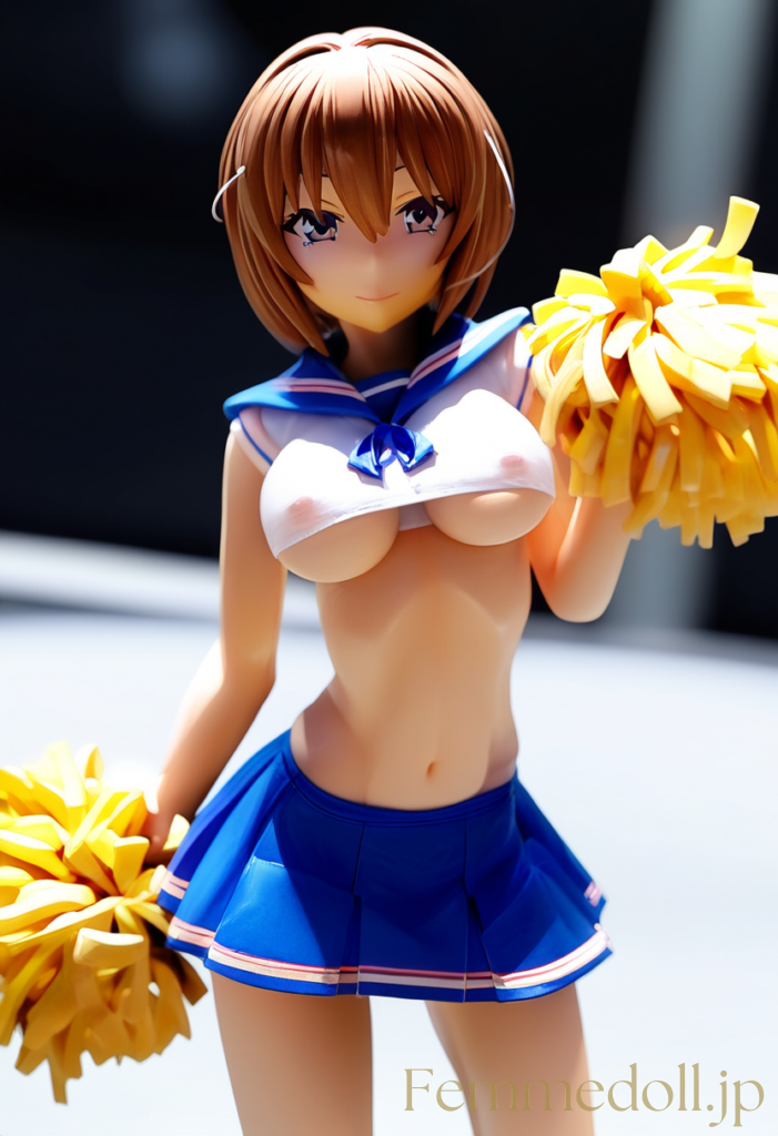 【エロ画像】　スケスケセーラーチアガールのエロフィギュア風AIイラスト 4枚目