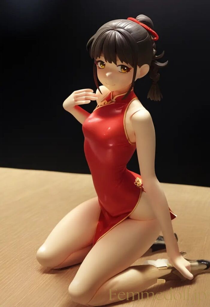 【エロ画像】　チャイナドレス美少女のエロフィギュア風AIイラスト 29枚目