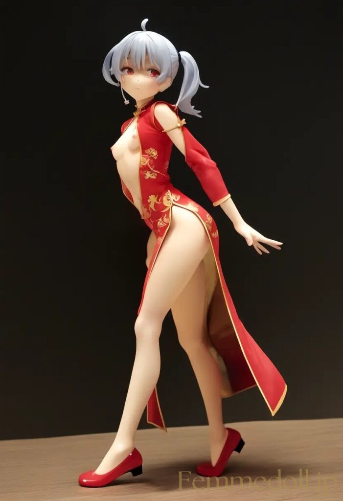 【エロ画像】　チャイナドレス美少女のエロフィギュア風AIイラスト 14枚目