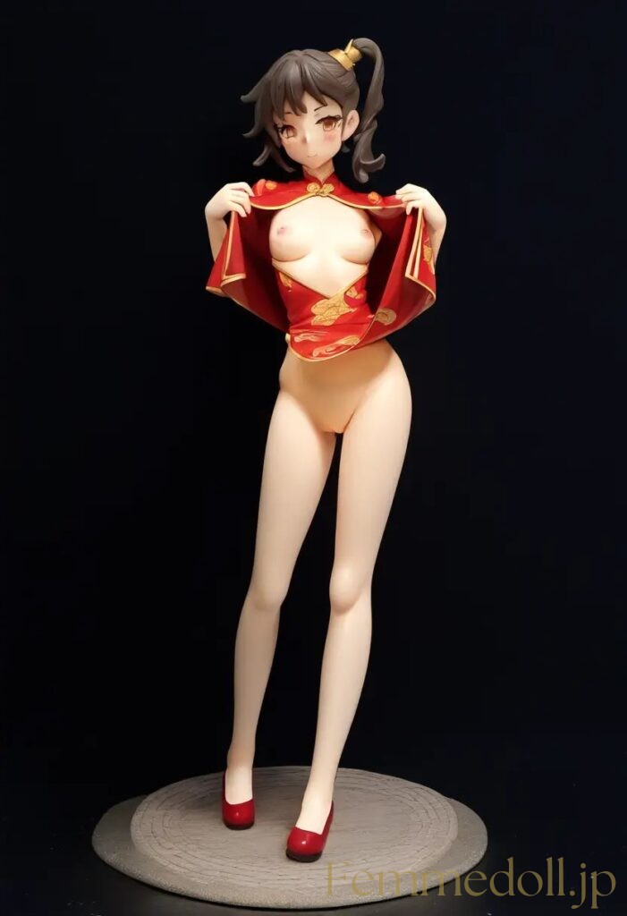 【エロ画像】　チャイナドレス美少女のエロフィギュア風AIイラスト 23枚目