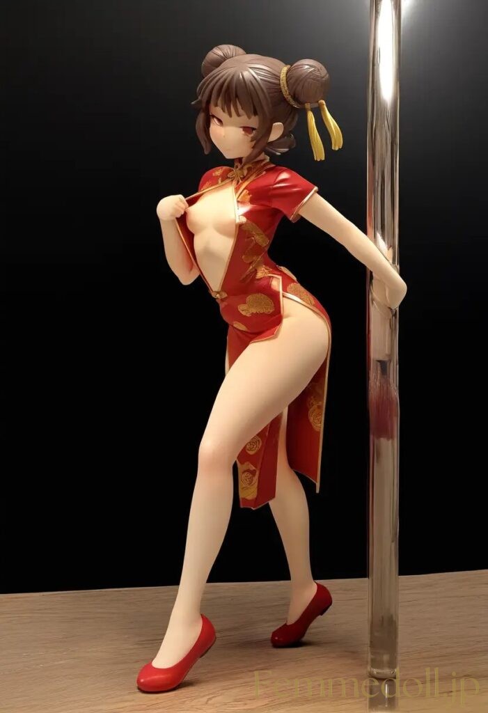 【エロ画像】　チャイナドレス美少女のエロフィギュア風AIイラスト 30枚目
