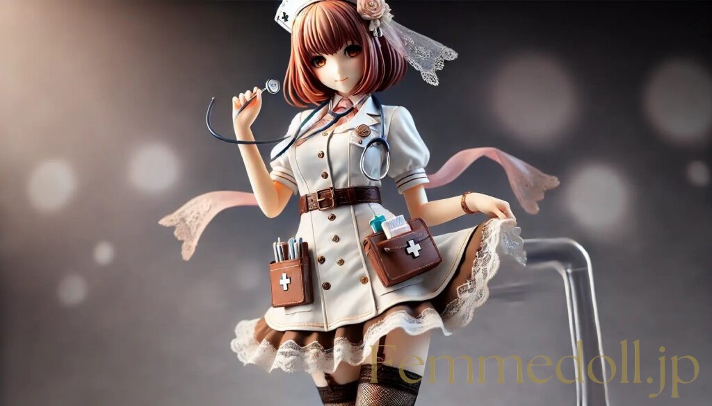 ナース美少女フィギュア風のAIイラスト 3枚目