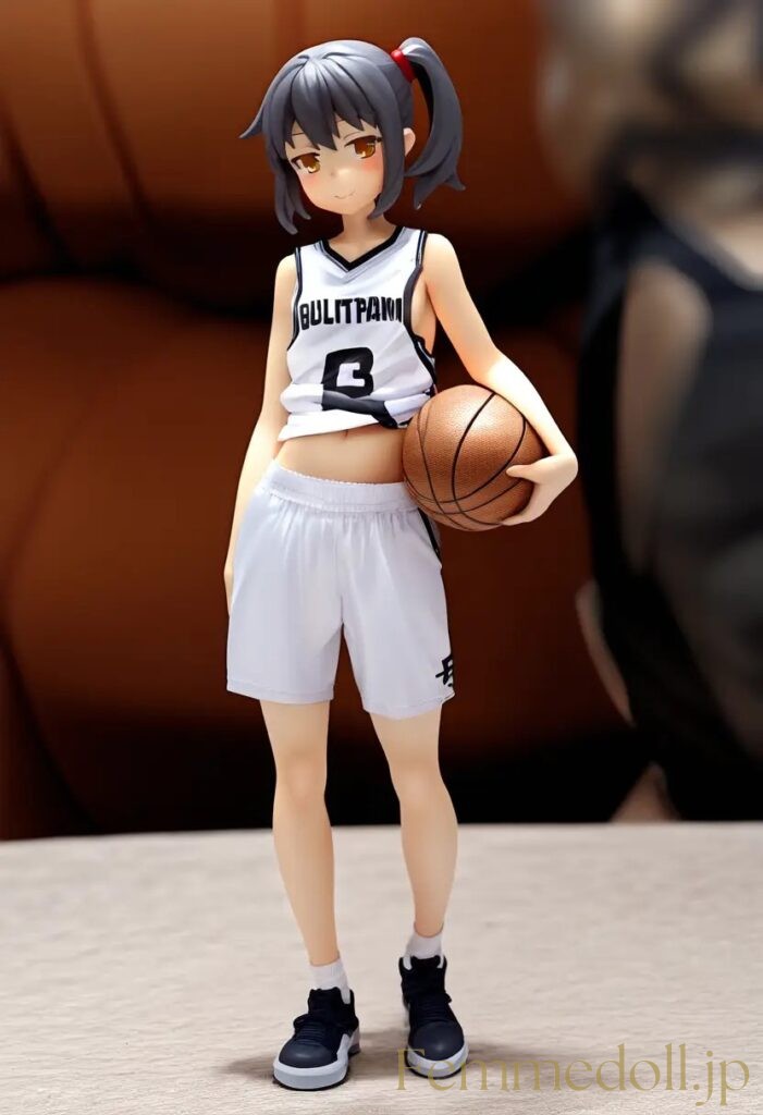 【エロ画像】　バスケ女子のエロフィギュア風AIイラスト 6枚目