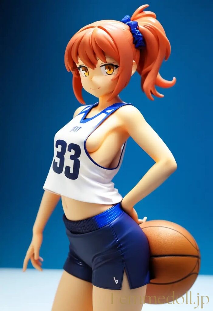 【エロ画像】　バスケ女子のエロフィギュア風AIイラスト 2枚目