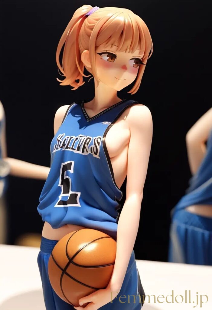 【エロ画像】　バスケ女子のエロフィギュア風AIイラスト 5枚目