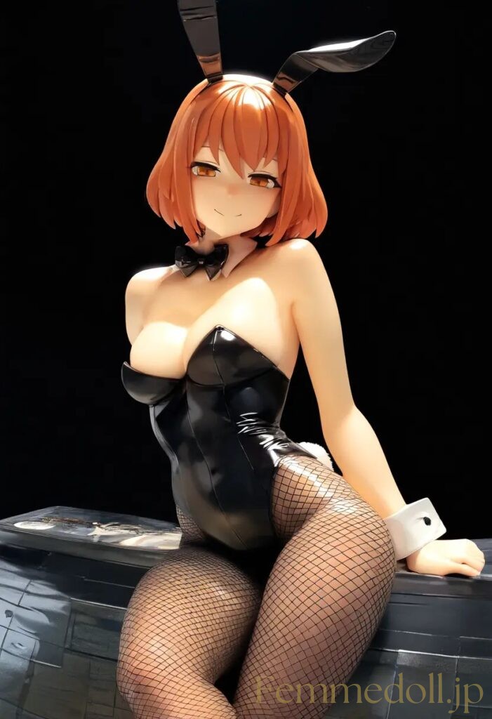 【エロ画像】　バニーガール衣装の美少女エロフィギュア風AIイラスト 19枚目