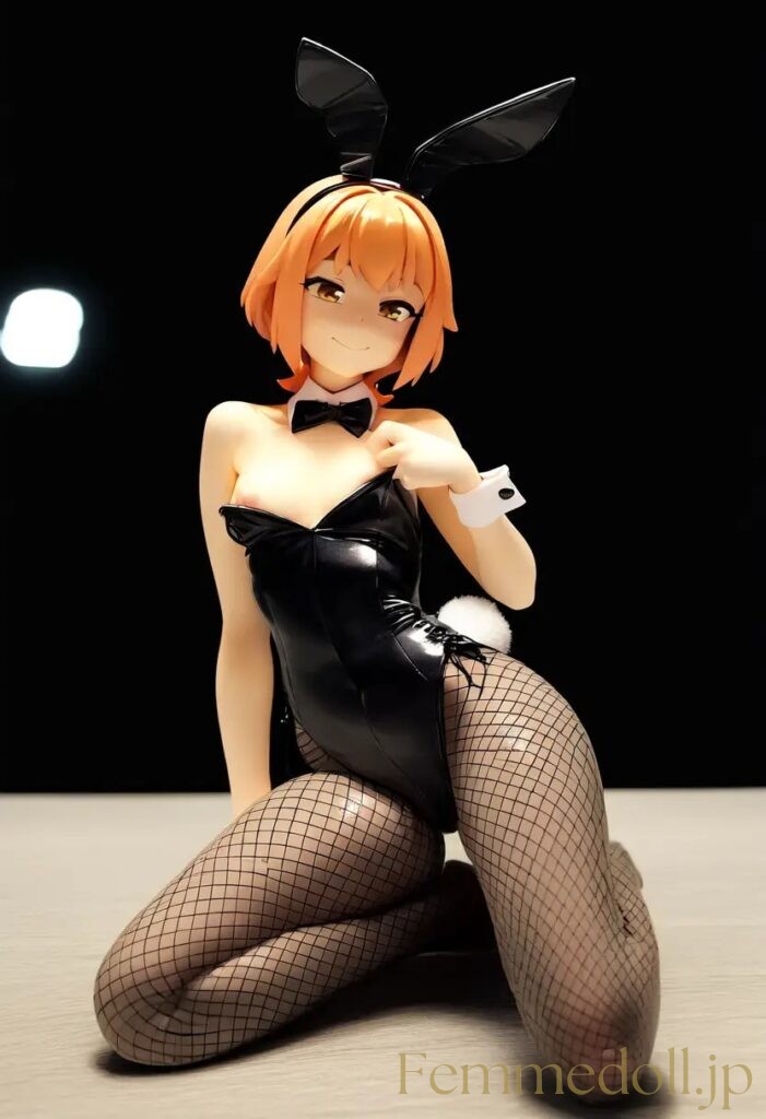 【エロ画像】　バニーガール衣装の美少女エロフィギュア風AIイラスト 30枚目