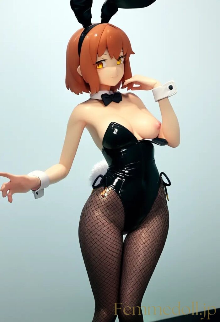【エロ画像】　バニーガール衣装の美少女エロフィギュア風AIイラスト 23枚目