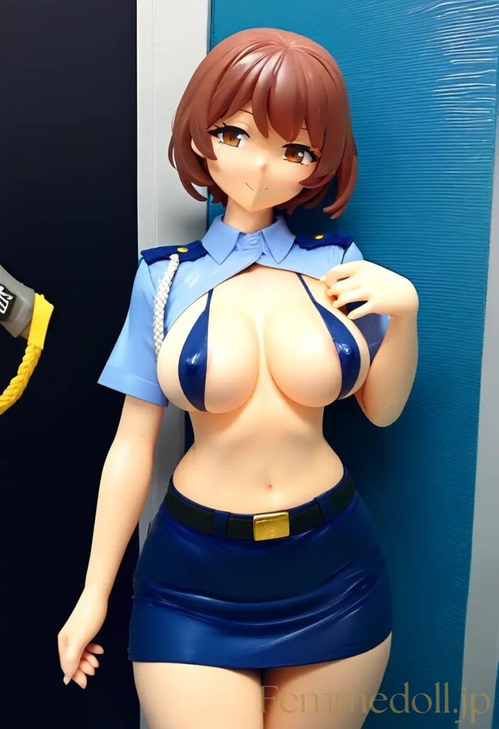 【エロ画像】　えちえちミニスカポリスお姉さんのエロフィギュア風AIイラスト 23枚目