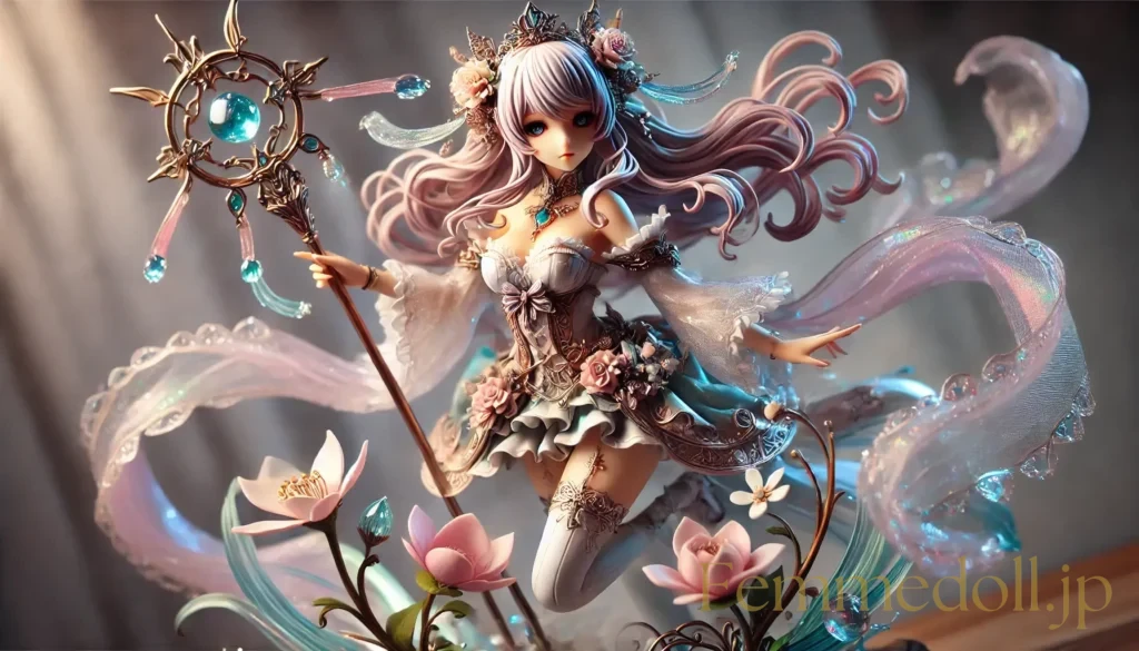 ミニスカ美少女フィギュア風のAIイラスト 4枚目